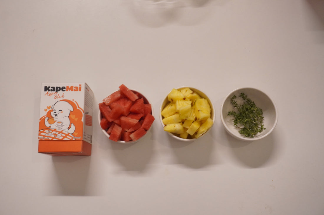 How to Make Cold Brew Tea: Assam Black, Watermelon, Pineapple & Thyme