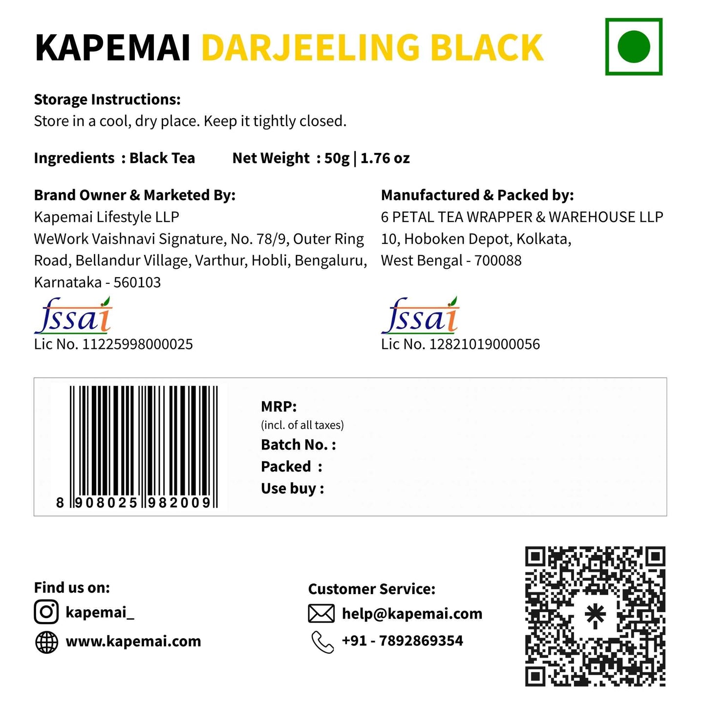 Darjeeling Black Tea